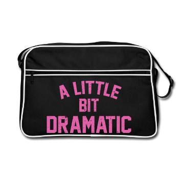 A Liitle Bit Dramatic - Retro Bag - black/white - Front