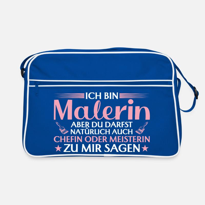 Handwerkerin Chefin oder Meisterin - Malerin Retro Tasche