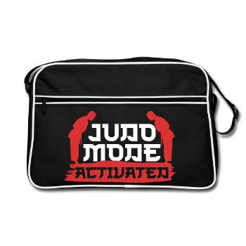 Judo Arts martiaux - Sac Retro - noir/blanc - Devant