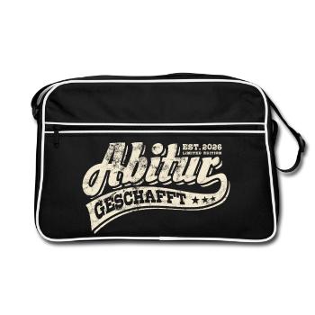 Abi Est 2026 - Abitur - Don - Sac Retro - noir/blanc - Devant