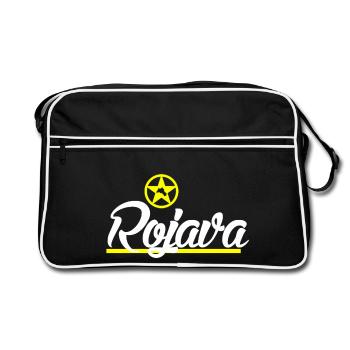 Rojava kurd - Retro Bag - black/white - Front