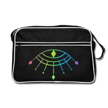 Symbol of the god Horus - Retro Bag - black/white - Front