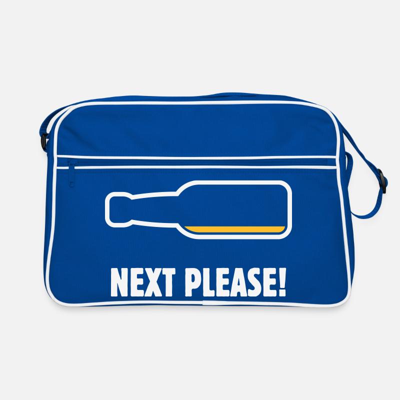 Next Please! (Bier / Bierchen / NEG 2C) Retro Tasche