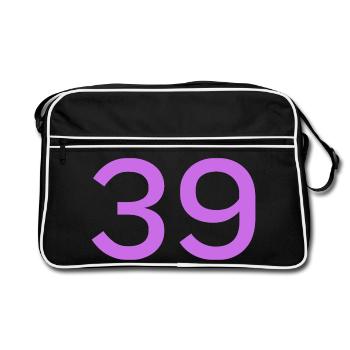 39 - Retro Bag - black/white - Front