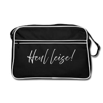 Howl Quietly Statement Chantal Howl mimimi - Retro Bag - black/white - Front