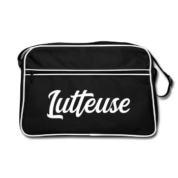 Lutteuse  - Sac Retro - noir/blanc - Devant