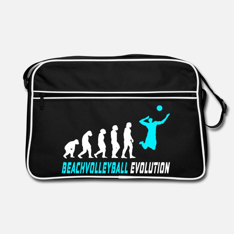 Beachvolleyball Evolution Design / Geschenkidee Retro Tasche