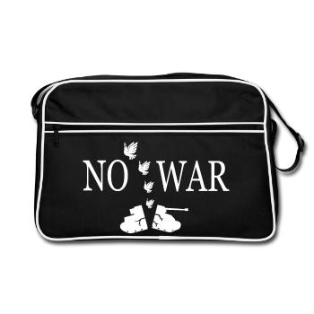 Pas de guerre - Sac Retro - noir/blanc - Devant