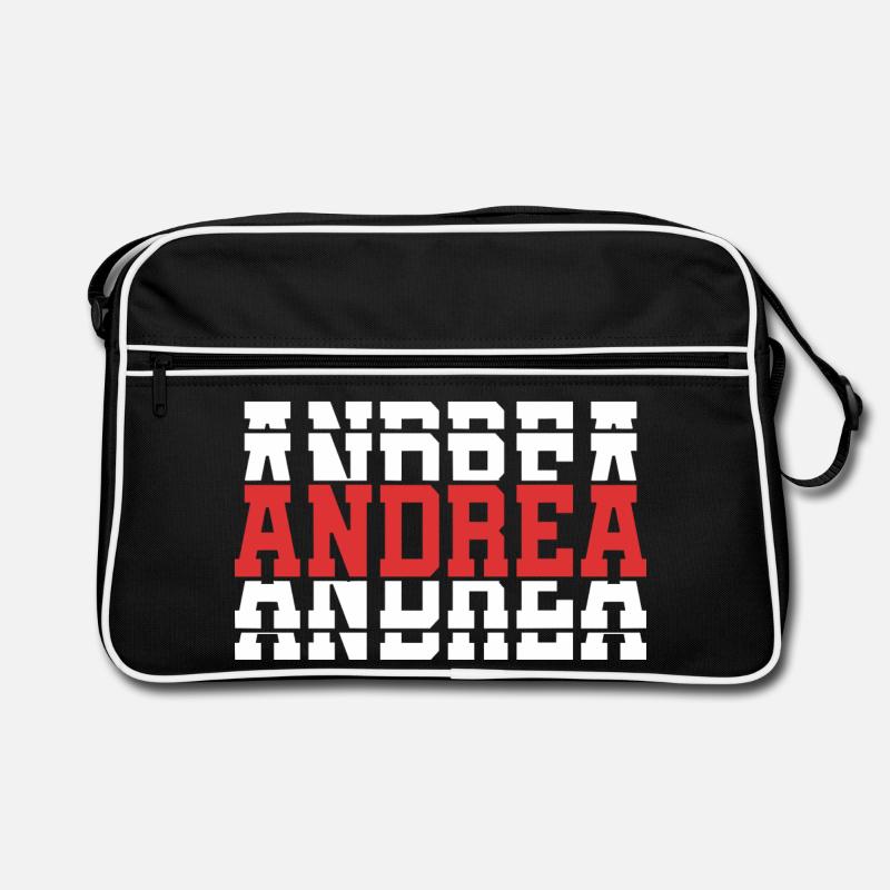 t-shirt Andrea t-shirt gift idea stacked text Retro Bag