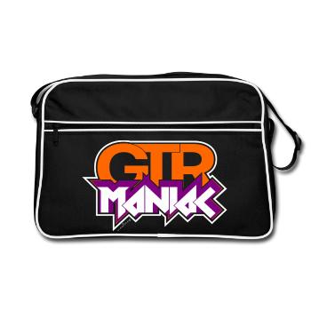 Maniaque de guitare - Sac Retro - noir/blanc - Devant