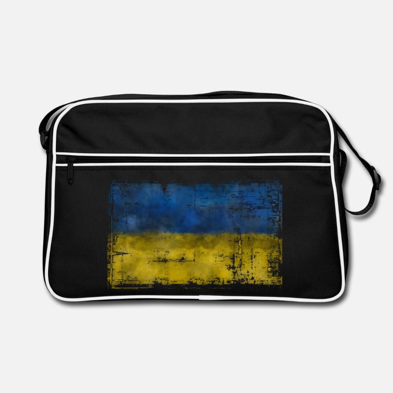 Ukraine - Retro Tasche - Schwarz/Weiß