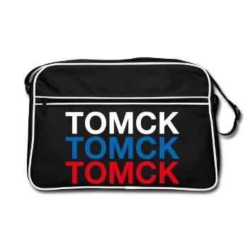 TOMSK Russie Cyrillique Drapeau russe - Sac Retro - noir/blanc - Devant