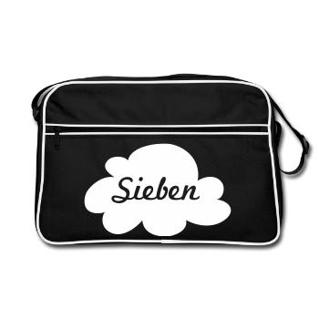 Cloud Nine Cloud Cool Citations Minimalisme Vibes - Sac Retro - noir/blanc - Devant