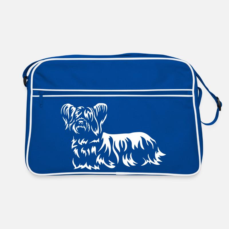 Skye Terrier « Édition Noire » Sac Retro