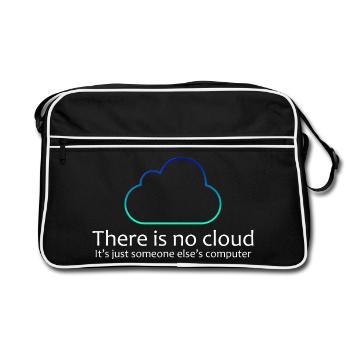 Il n’y a pas de chemise humoristique Cloud IT - Sac Retro - noir/blanc - Devant