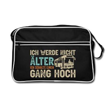 Bus Driver School Bus Driver Bus Driver Bus - Retro Bag - black/white - Front
