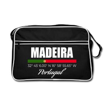 Madeira - Retro Bag - black/white - Front