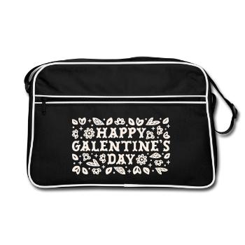Bonne Saint-Valentin pour la fête de Galentine, amis - Sac Retro - noir/blanc - Devant