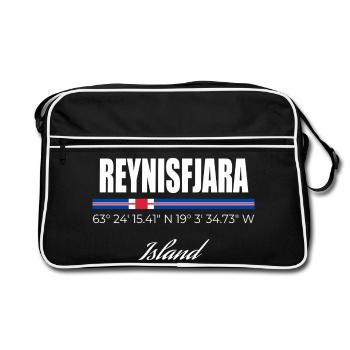 Reynisfjara - Sac Retro - noir/blanc - Devant