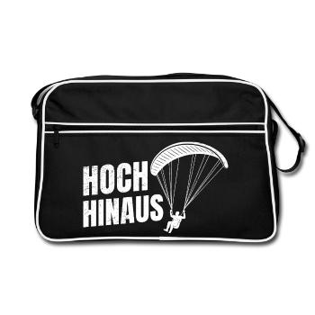 Cadeau de parapente HIGH UP DRÔLE - Sac Retro - noir/blanc - Devant
