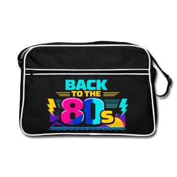 Back to the 80s Neon - Retro Bag - black/white - Front