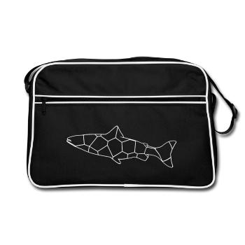 poisson - Sac Retro - noir/blanc - Devant
