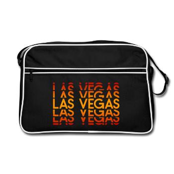 Disposition néon de Las Vegas - Sac Retro - noir/blanc - Devant