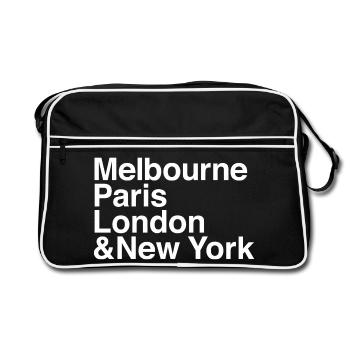 GRAND CHELEM Tennis - Sac Retro - noir/blanc - Devant