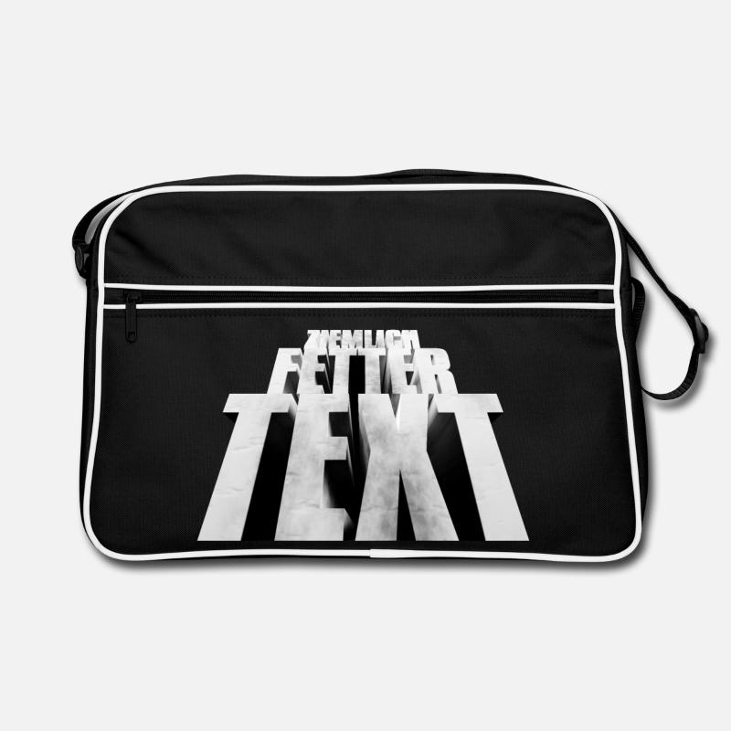 Ziemlich fetter Text Retro Tasche