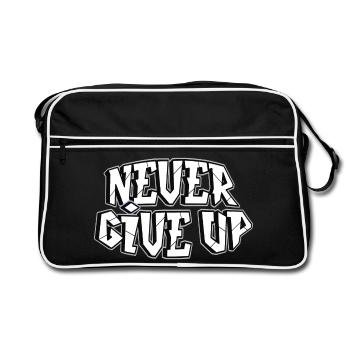 tout est possible, winner, battant - Sac Retro - noir/blanc - Devant