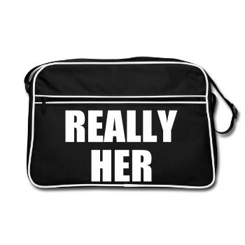 really her - Sac Retro - noir/blanc - Devant