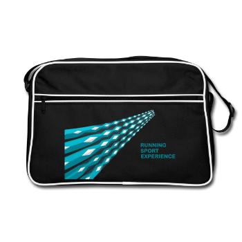 Running sport experience - Sac Retro - noir/blanc - Devant