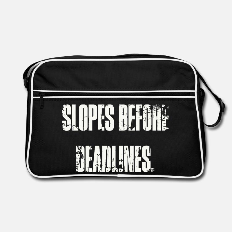 Slopes Before Deadlines Retro Bag