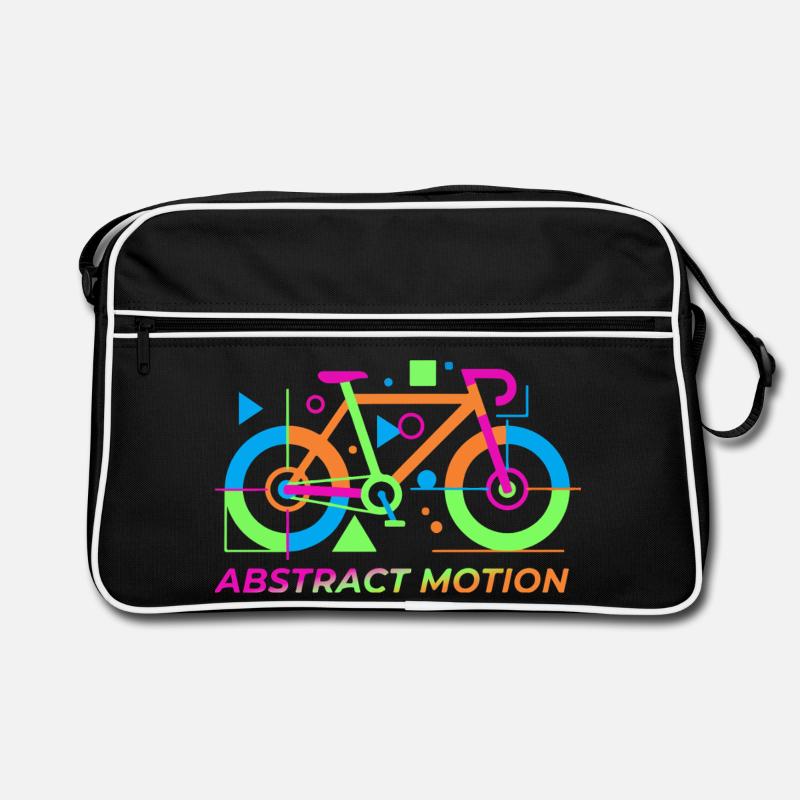 Neon Abstract Bicycle Motion Retro Bag