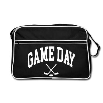 Game Day Eishockey Fan - Retro Bag - black/white - Front