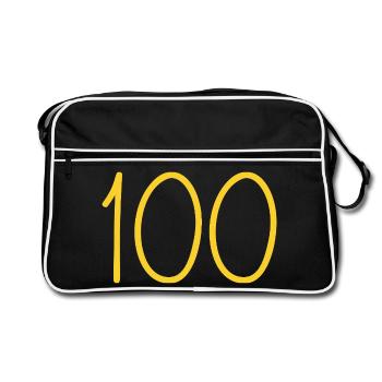100 - Sac Retro - noir/blanc - Devant