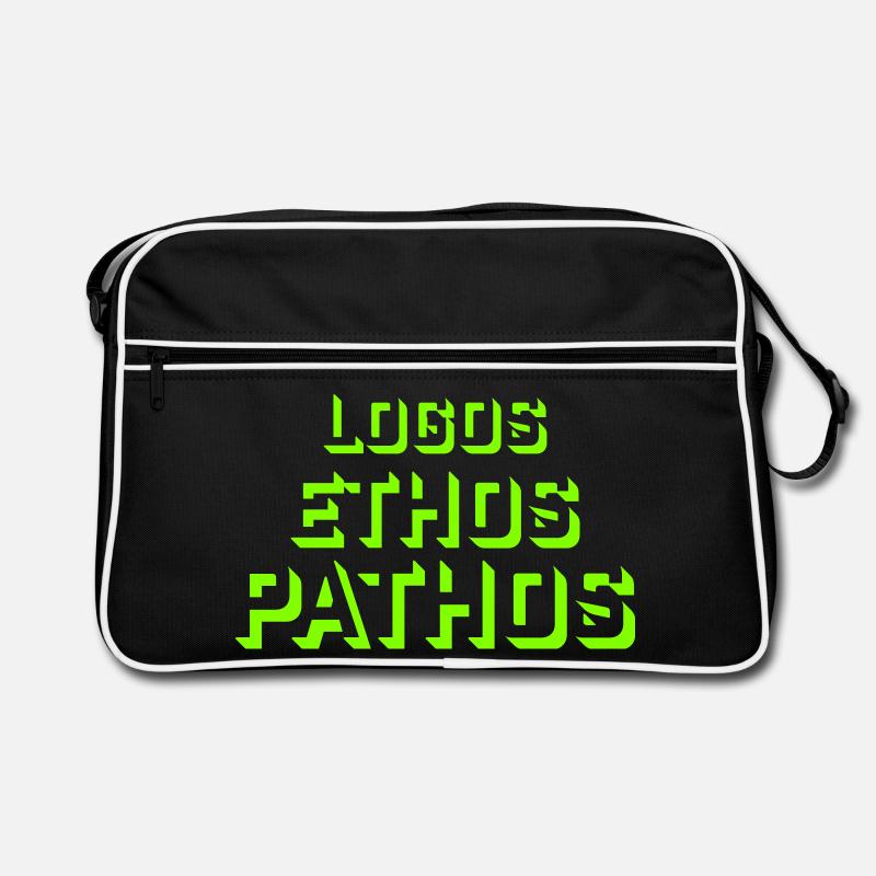 Logos Ethos Pathos Rhetoric Philosophy Student Retro Bag