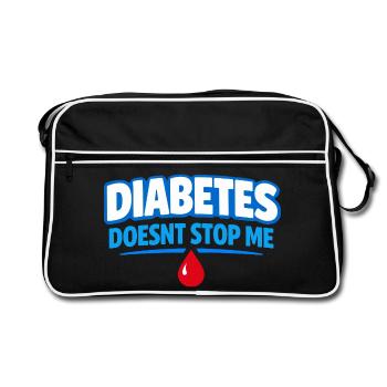 Blood Sugar Insulin Support Type One Pride - Retro Bag - black/white - Front