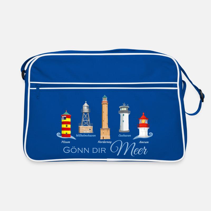 Gönn Dir Meer Leuchtturm Kollektion Retro Tasche
