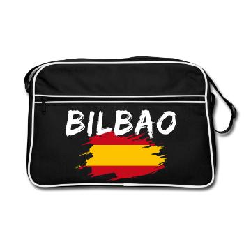 Bilbao Spain - Retro Bag - black/white - Front