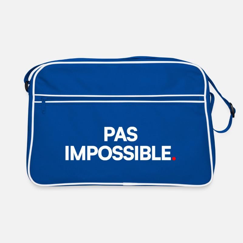 PAS IMPOSSIBLE | Expression humour minimaliste Sac Retro
