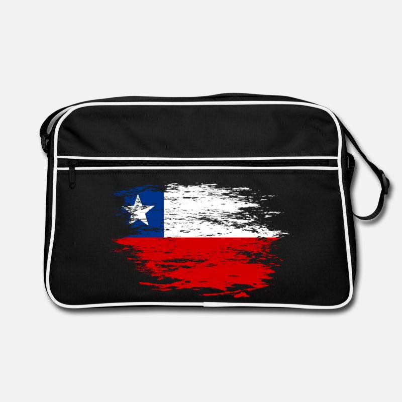 Chile flag used Retro Bag