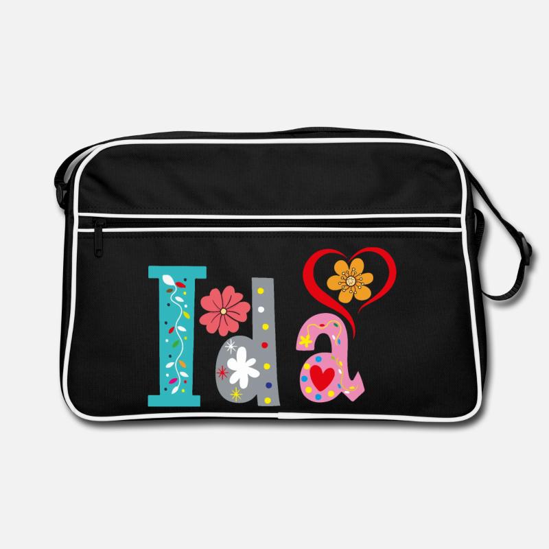 Personalized Ida Name Retro Bag