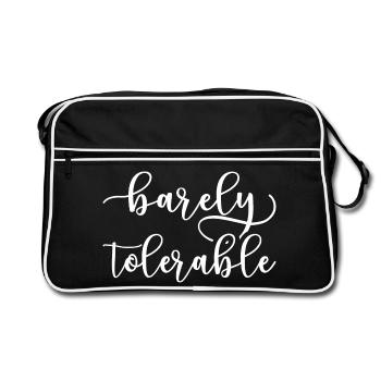 Pride And Prejudice - Barely Tolerable I - Retro Bag - black/white - Front