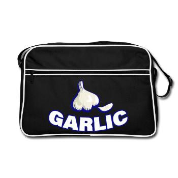GARLIC - Retro Bag - black/white - Front