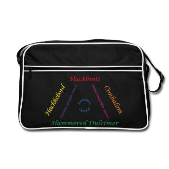 Famille Dulcimer Coloré - Sac Retro - noir/blanc - Devant