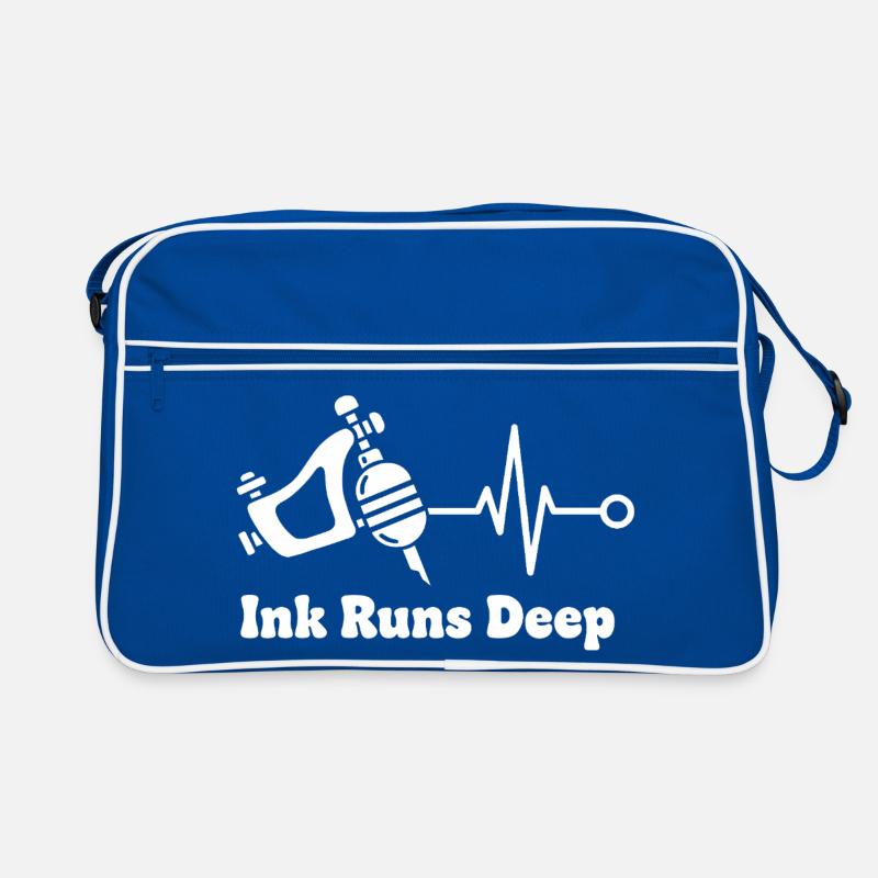 Ink Runs Deep Tattoo Pulse Retro Tasche