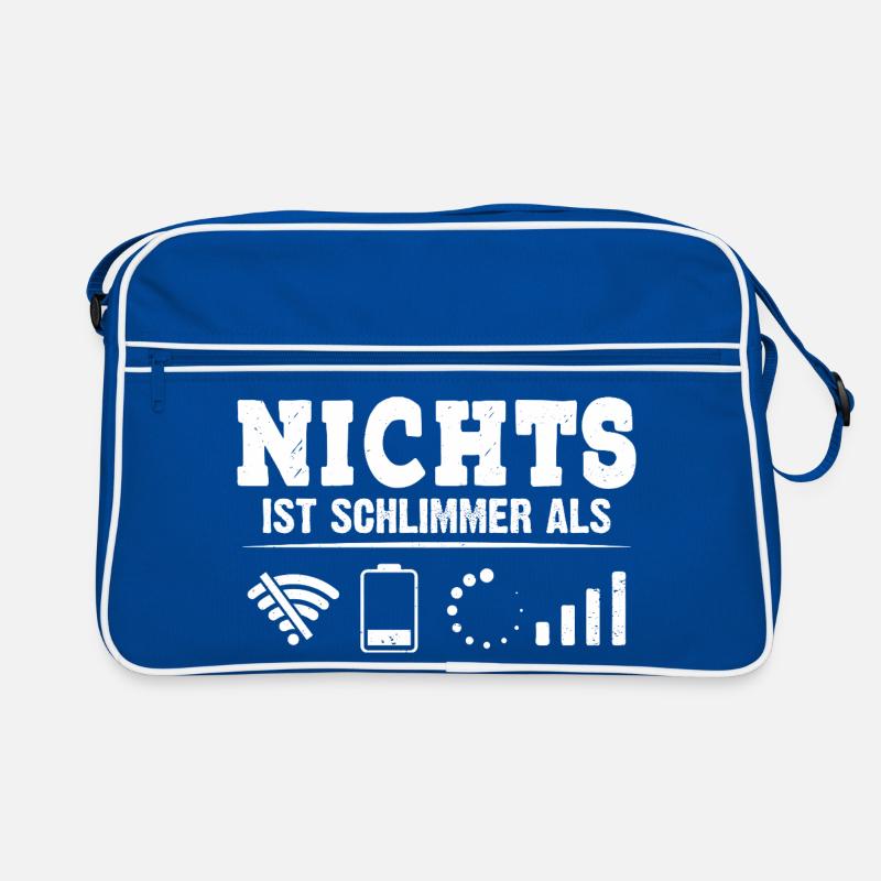 Coder NICHTS IST SCHLIMMER ALS LUSTIG Retro Tasche