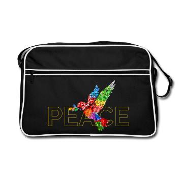 Paix - Sac Retro - noir/blanc - Devant