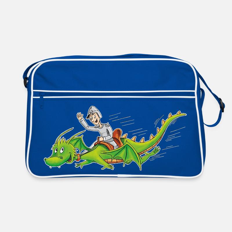 Drachenritter Retro Tasche